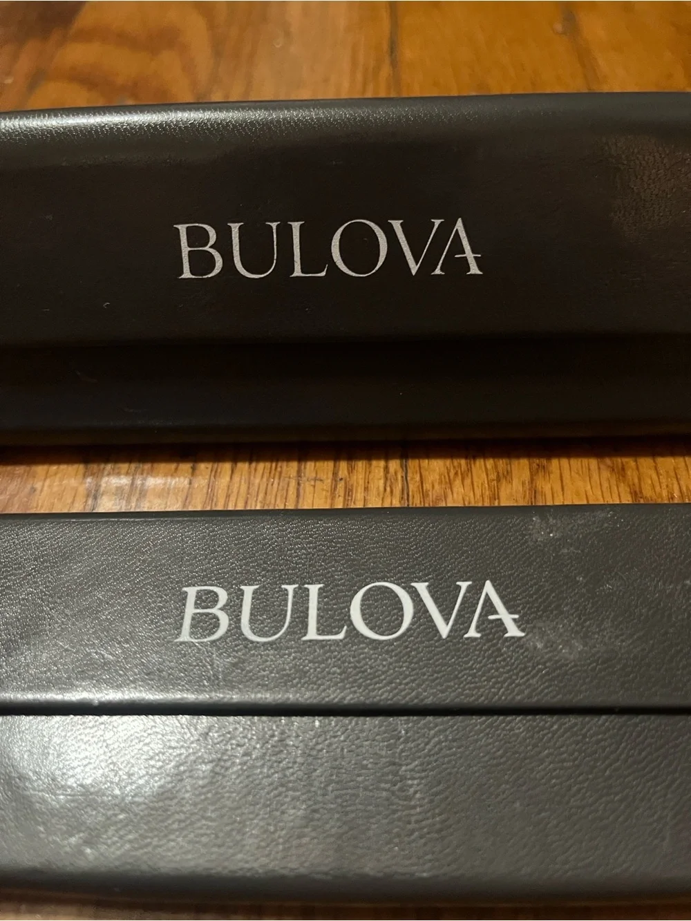 Bulova Set of Two Elegant Black Eyeglass Case